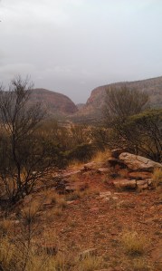 Simpsons Gap from the top of Cassia Hill